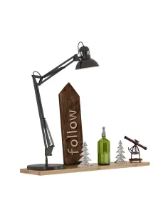 Poliță FEDOR pentru living, dormitor, birou, 80x20x2.2 cm, PAL stejar wotan | MobilaOK
