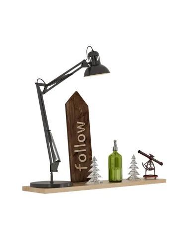 Poliță FEDOR pentru living, dormitor, 80x20x2.2 cm, PAL laminat stejar sonoma | MobilaOK