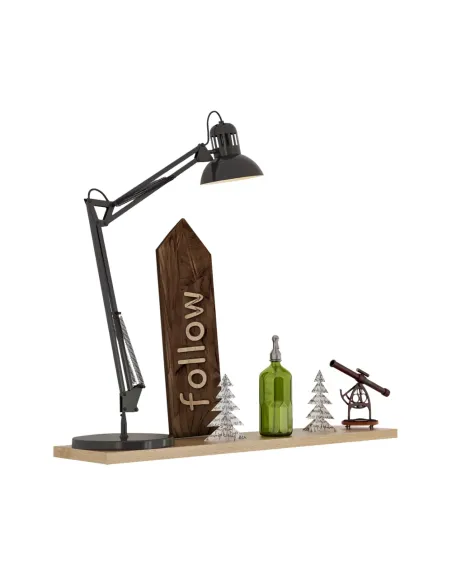 Poliță FEDOR pentru living, dormitor, 80x20x2.2 cm, PAL laminat stejar sonoma | MobilaOK