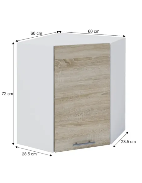Dulap de colț FABIANA W60N bucătărie 60x72x60 cm PAL melaminat | MobilaOK