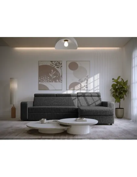 Set Canapea de Colț MORA ROH, living, 236x170x68/79 cm, textil Poso | MobilaOK