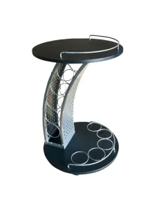 Măsuță de servire ALADAR NEW, living, 47x74x47 cm, PAL melaminat și metal | MobilaOK