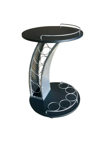 Măsuță de servire ALADAR NEW, living, 47x74x47 cm, PAL melaminat și metal | MobilaOK