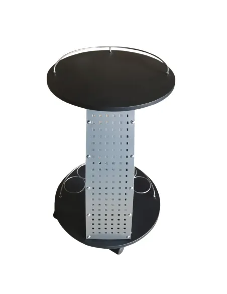 Măsuță de servire ALADAR NEW, living, 47x74x47 cm, PAL melaminat și metal | MobilaOK