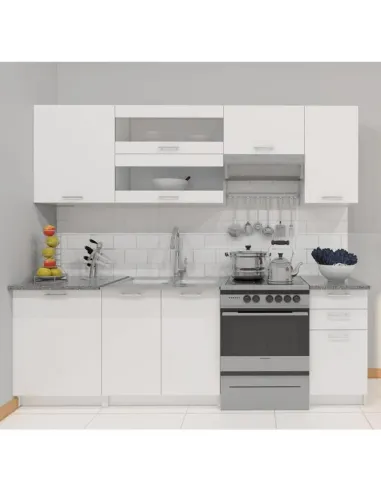 Dulap inferior FABIANA S40 pentru bucătărie, 40x82x46 cm, PAL melaminat alb | MobilaOK