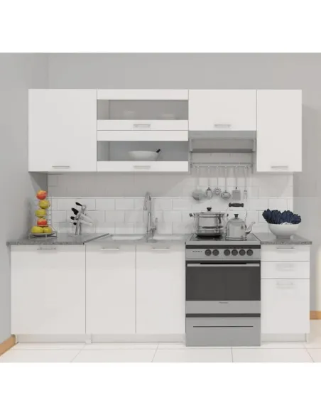 Dulap inferior FABIANA S40 pentru bucătărie, 40x82x46 cm, PAL melaminat alb | MobilaOK