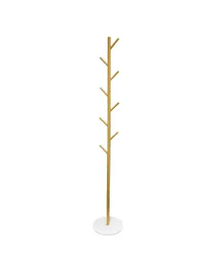 Cuier TUKAN, hol/dormitor/baie, 30x30x173 cm, Metal/Piatră | MobilaOK