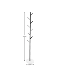 Cuier TUKAN, hol/dormitor, 30x30x173 cm, metal/piatră | MobilaOK 2