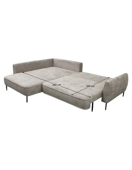 Set Canapea, MURIEL ROH, living, 273x204x86 cm, Tapițerie Coral/Gerra | MobilaOK