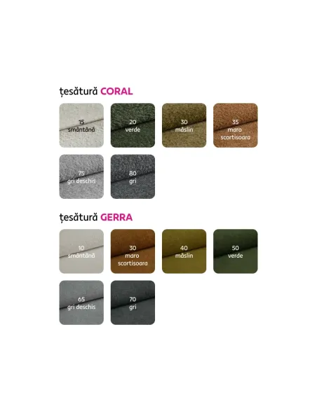 Set Canapea, MURIEL ROH, living, 273x204x86 cm, Textil, KONDELA | MobilaOK