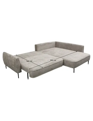 Set Canapea, MURIEL ROH, living, 273x204x86 cm, Textil, KONDELA | MobilaOK