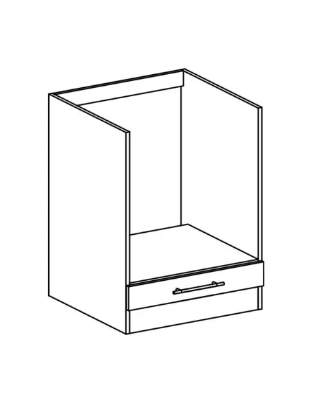 Dulap inferior FABIANA S, bucatarie, 60x82x52.6 cm, PAL melaminat stejar sonoma/alb | MobilaOK