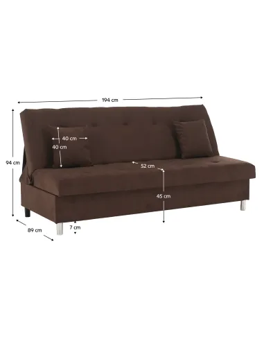 Canapea extensibilă ALADA, living, 194x89x94 cm, țesătură Soro 28 | MobilaOK