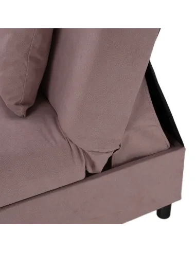Canapea extensibilă ALADA, roz, living, 194x89x94 cm, Țesătură Soro 61 | MobilaOK