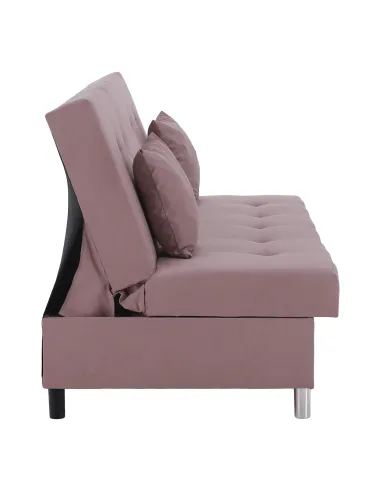 Canapea extensibilă ALADA, roz, living, 194x89x94 cm, Țesătură Soro 61 | MobilaOK