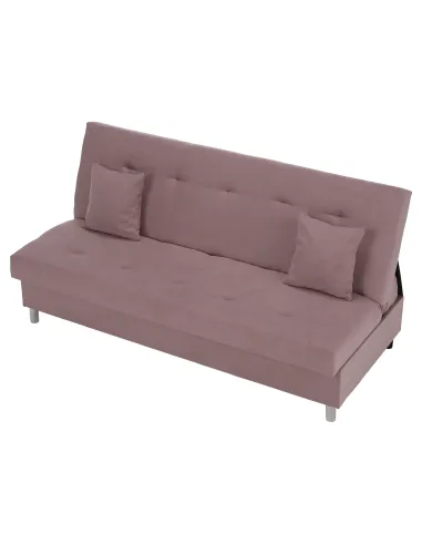 Canapea extensibilă ALADA, roz, living, 194x89x94 cm, Țesătură Soro 61 | MobilaOK