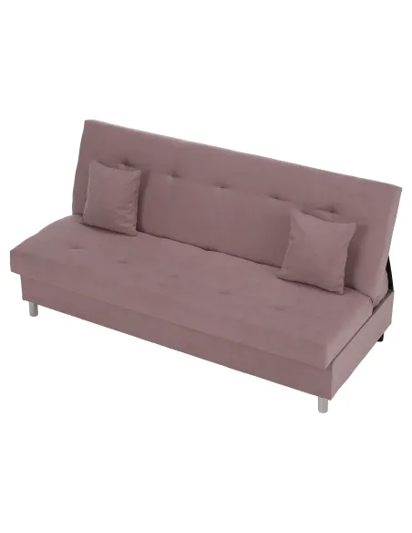 Canapea extensibilă ALADA, roz, living, 194x89x94 cm, Țesătură Soro 61 | MobilaOK