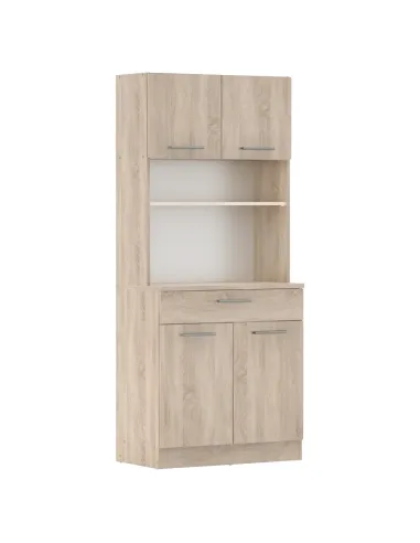 Dulap Bucătărie DOMIS NEW, 80x43.3x185 cm, PAL laminat Stejar Sonoma | MobilaOK