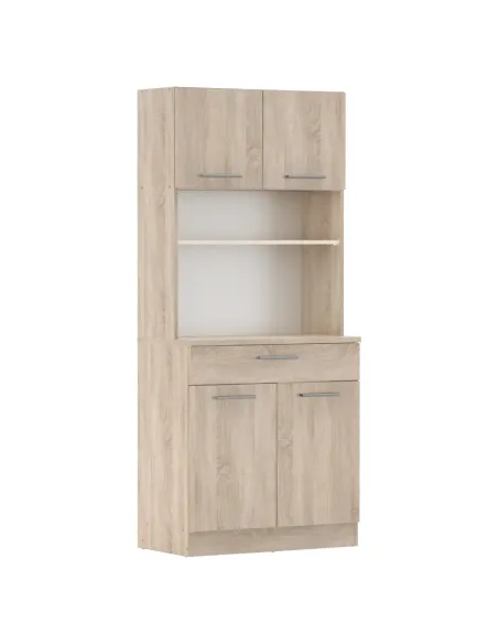 Dulap Bucătărie DOMIS NEW, 80x43.3x185 cm, PAL laminat Stejar Sonoma | MobilaOK