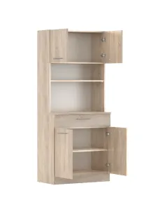 Dulap Bucătărie DOMIS NEW, 80x43.3x185 cm, PAL laminat Stejar Sonoma | MobilaOK 2