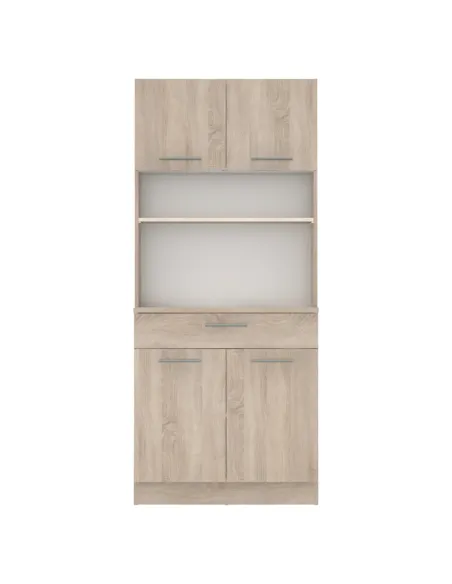 Dulap Bucătărie DOMIS NEW, 80x43.3x185 cm, PAL laminat Stejar Sonoma | MobilaOK