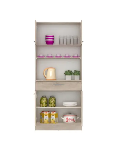 Dulap Bucătărie DOMIS NEW, 80x43.3x185 cm, PAL laminat Stejar Sonoma | MobilaOK