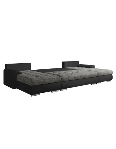 Canapea Extensibilă, TOLITA U UNI, living, 298x143x73/83 cm, piele ecologică și textil | MobilaOK