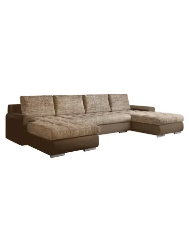 Canapea TOLITA U UNI, living, 298x143x73/83 cm, piele ecologică, KONDELA | MobilaOK