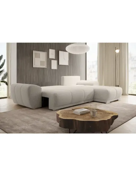 Set Canapea Extensibilă, KERIM ROH, living, 292x187 cm, Țesătură Curio | MobilaOK