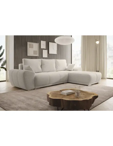 Set Canapea Extensibilă, KERIM ROH, living, 292x187 cm, Țesătură Curio | MobilaOK