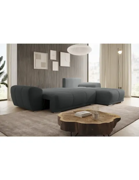 Canapea extensibilă KERIM ROH, living, 292x187x90 cm, textil rezistent | MobilaOK