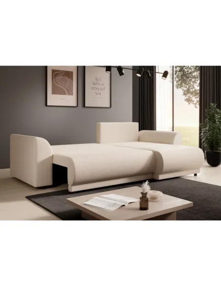 Set Canapea Extensibilă, LIMON ROH, living, 243x165x77/98 cm, Tapițerie Aragon 03 | MobilaOK