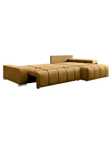 Set Canapea, VEZAN ROH, living, 259x180x74/90 cm, tesatura, KONDELA | MobilaOK