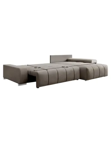 Set Canapea, VEZAN ROH, living, 259x180x74/90 cm, PAL, material tapițat | MobilaOK