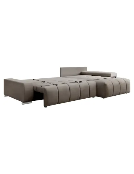 Set Canapea, VEZAN ROH, living, 259x180x74/90 cm, PAL, material tapițat | MobilaOK