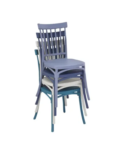 Scaun stivuibil SAZEN interior & exterior, 43x51x83 cm | MobilaOK