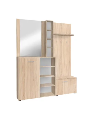Set pentru anticameră, stejar sonoma, FANDU | MobilaOK