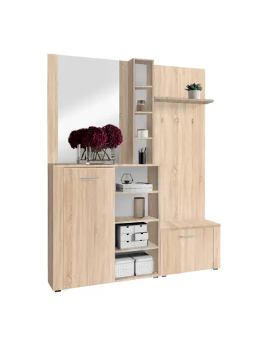 Set pentru anticameră, stejar sonoma, FANDU | MobilaOK