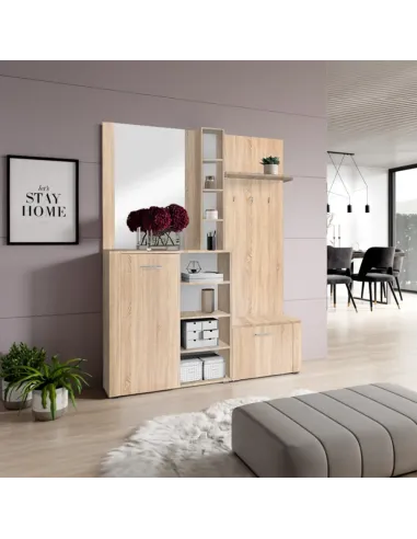 Set pentru anticameră, stejar sonoma, FANDU | MobilaOK
