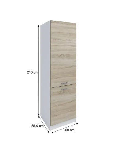 Dulap, FABIANA S, bucatarie, 60x210x58.6 cm, PAL melaminat | MobilaOK