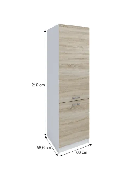 Dulap, FABIANA S, bucatarie, 60x210x58.6 cm, PAL melaminat | MobilaOK