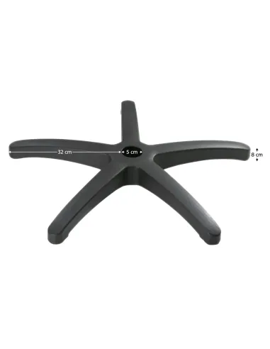 Bază Scaun Birou TYP 5, 32 cm, pentru birou, Plastic Nailon | MobilaOK