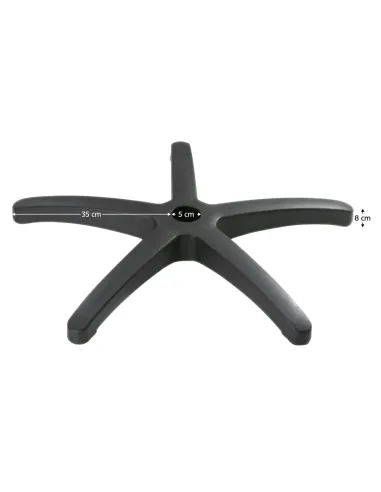 Bază Scaun Birou TYP 6, Rază 35 cm, Plastic Nailon | MobilaOK