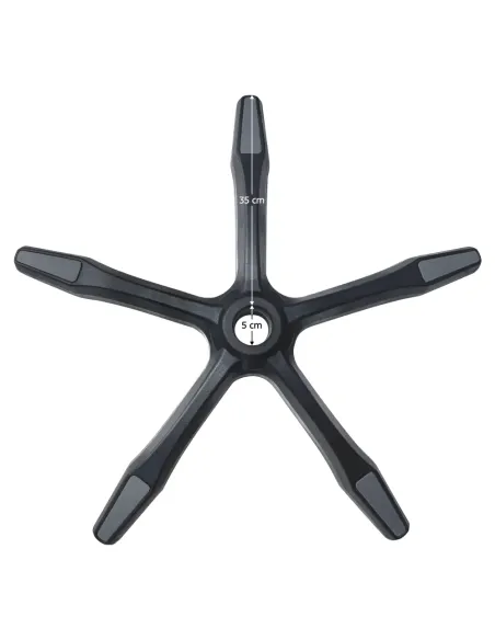 Bază, TYP 8, birou, rază 35 cm, plastic nailon | MobilaOK