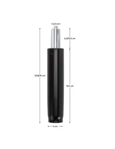 Piston cu gaz TYP 1, birou, L 35 cm, metal | MobilaOK 2