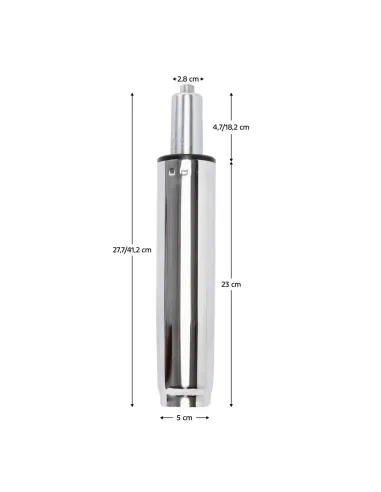 Piston cu gaz TYP 4, birou, 41.2 cm, metal cromat | MobilaOK