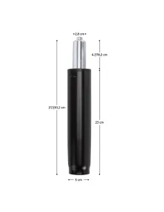Piston, PISTON TYP 3, birou, 41.2 cm, Metal, KONDELA | MobilaOK 2
