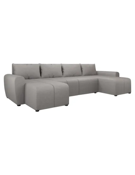 Canapea extensibilă DELIN U UNI, living, 307x138x73/82 cm, Țesătură Soro 90 | MobilaOK