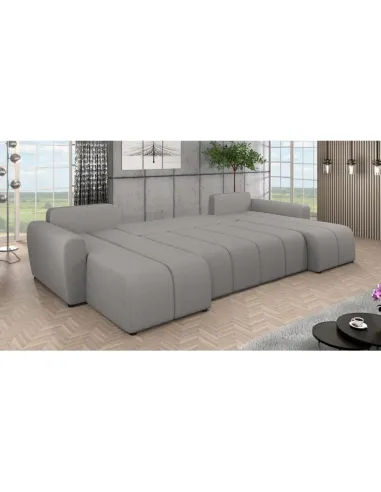Canapea extensibilă DELIN U UNI, living, 307x138x73/82 cm, Țesătură Soro 90 | MobilaOK