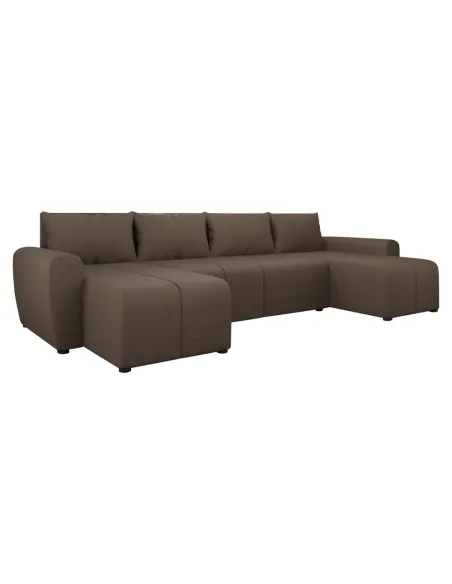 Canapea extensibilă DELIN U UNI, living, 307x138x73/82 cm, Țesătură Soro 28 | MobilaOK